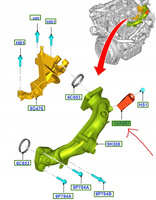 CZUJNIK TEMPERATURY POWIETRZA ZASYSANEGO FORD 1867675 _ FM5Q-12B676-AA