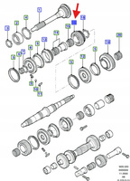 KOŁO ZĘBATE PIĄTEGO BIEGU TRANSIT 2.5L TDCI 1058867 _ 988T-7M002-AA