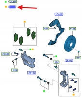 KLOCKI HAMULCOWE PRZÓD 1731171 _ BS51-2K021-AA