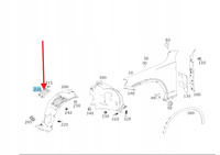 LEWA ZAŚLEPKA NADKOLA INSPEKCJI MERCEDES GLC W253 OE A2536931700