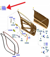 ZAWIAS GÓRNY DRZWI LEWY PRZÓD FORD KUGA 2020- 2206724 _ H1BB-A22801-AD