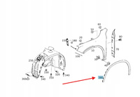 LISTWA PRZEDNIEGO BŁOTNIKA LEWA MERCEDES GLA W156 OE A1568852322