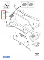 USZCZELKA PIANKA PODSZYBIA PRAWA VOLVO V60 S60 2011- CC OE 31218735