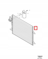 CHŁODNICA KLIMATYZACJI VOLVO V70 III 2014-2016r