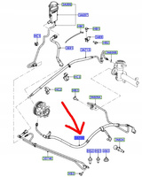 PRZEWÓD HYDRAULICZNY FORD FUSION 1.4 TDCi _ 1465867 _  7S61-3A719-LA