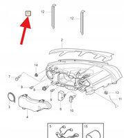 LAMPA REFLETOR LEWY PRZÓD VOLVO V70 XC70 2008- S80 OE 31214351