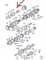 WAŁEK WEJŚCIOWY SKRZYNI BIEGÓW SIERRA SCORPIO 1058903 _ 988T-7015-BA
