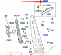 TRZECIE ŚWIATŁO STOPU TYŁ FORD FUSION 2005- 1754947 _ 6N11-13N408-AB