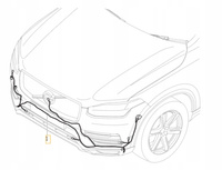 WIĄZKA INSTALACJA ZDERZAKA PRZÓD VOLVO XC90 2020- OE 32217290