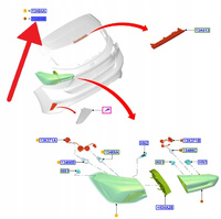 LAMPA LED PRAWY TYŁ W KLAPĘ HATCHBACK FOCUS 2022- 2540413 _ NX7B-13A602-DA