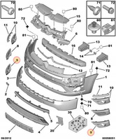 RAMKI HALOGENU KOMPLET LEWA PRAWA CITROEN C4 PICASSO OE 7414SC