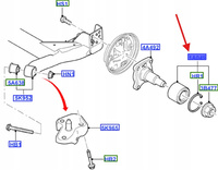 ZESTAW NAPRAWY ŁOŻYSKA KOŁA FORD FIESTA FOCUS 1201568 _ 2S6J-1A049-AA