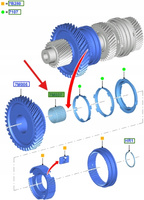 ŁOŻYSKO IGIEŁKOWE KOŁA ZĘBATEGO 1227479 _ 3S7R-7M037-DA