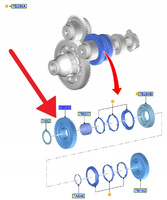 KOŁO ZĘBATE 1. BIEGU MANUAL B6 1.5 TDCI KUGA FOCUS 2260255 _ JX6R-7M161-AHA