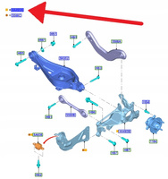ZWROTNICA PRAWY TYŁ FORD FOCUS Mk4 KOMBI 2018- OE 2479373 _ JX61-5A968-BEJ