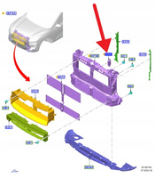 SILNICZEK KIEROWNICY POWIETRZA ŻALUZJI KUGA 2020- 2709203 _ LX6B-8476-BC