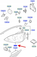 REFLEKTOR PRAWY PRZÓD FORD FOCUS 2001-2005 1343654 _ 2M51-13100-CD