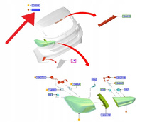 LAMPA LEWY TYŁ W KLAPĘ LED HATCHBACK FOCUS 2018- 2374078 _ JX7B-13A603-DC