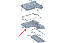 MISKA OLEJOWA BENZYNA M254 DIESEL M654 MERCEDES OE A6540140501
