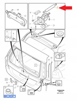 SIŁOWNIK AMORTYZATOR KLAPY PRAWY TYŁ VOLVO V70 2008- XC70 2011- OE 31217640