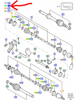 OSŁONA PRZEGUBU FORD MONDEO Mk3 2000- DIESEL_1447564_1S71-4A084-FD