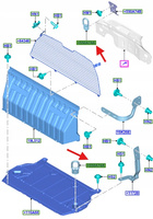 UCHWYT ŁADUNKU FIESTA 2001- TRANSIT 2006- 1479648 _ 6C11-V550A74-BA