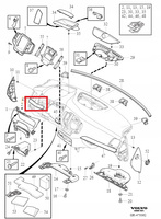 LISTWA DEKORACYJNA VOLVO XC90 II 16-21r