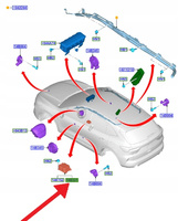 MODUŁ SENSOR PODUSZEK POWIETRZNYCH KUGA 2020- 2601091 _ LV4T-14B321-SC