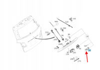 LAMPKA PODŚWIETLENIA TABLICY REJESTR MERCEDES B W242 W246 OE A2468200066