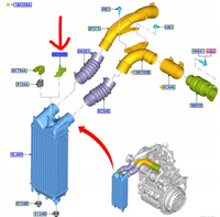 UCHWYT INTERCOOLERA ECOSPORT COURIER FIESTA 2017- 2183766 _ GN11-6K784-AB