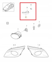 LAMPA PRZECIWMGIELNA TY? VOLVO XC60 I 2009-2013r