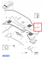 USZCZELKA PODSZYBIA BŁOTNIKA PRAWY PRZÓD VOLVO S80 2007- V70 OE 31218597