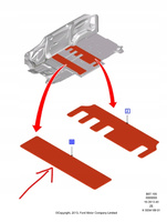 DYWANIKI WELUROWE 2 RZĄD TRANSIT CUSTOM 2013- OE 2461232 _ DK2B-B130B40-AB