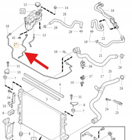 PRZEWÓD ZBIORNIKA WYRÓWNAWCZEJ B4 B5 B6 D4 D5 VOLVO S60 V60 XC60 31274900