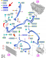 RURA UKŁADU KLIMATYZACJI 2.0L TDCI MONDEO GALAXY 2439156 _ H1GH-19N602-EB