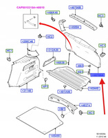 BOCZEK KLAPY TYLNEJ BAGAŻNIKA C-MAX 2003-2010 1671975 _ 3M51-R40411-BJ32N5