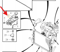 ZBIORNIK WYRÓWNAWCZY VOLVO V40 2013- CC OE 31338764