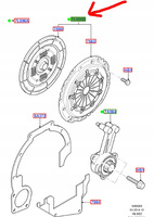 ZESTAW SPRZĘGŁA FORD FOCUS MK1 2002- 1.6L ZETEC_1363972_4S61-7540-DA