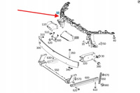 WZMOCNIENIE PAS PRZEDNI ZDERZAKA PRZÓD MERCEDES B klasa W247 OE A2476202800