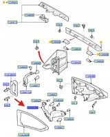 UCHWYT ŻARÓWKI TYLNEJ LAMPY PRAWA GALAXY 2006-2010 1377051 _ 6M21-13N411-FA