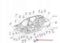 PODKŁADKA STOPKA LEWARKA PODNOŚNIKA MERCEDES C E S SLK CLK OE A2039970186