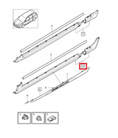 LISTWA PROGOWA LEWA VOLVO XC70 I 2008-2016r