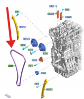ŁAŃCUCH ROZRZĄDU 2.0 2.3 EB FORD FOCUS KUGA 2020- 2250472 _ K2GE-6268-AA