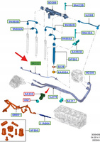 PRZEWÓD PRZELEWOWY WTRYSKIWACZY 2.0L TDCI FOCUS 1779762 _ 9M5Q-9K022-BB