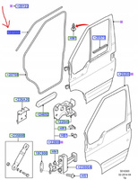 USZCZELKA DRZWI GÓRNA PRAWA FORD TRANSIT 2009-2013_1792620_ 9C11-V51400-AD