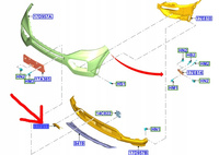 ZAŚLEPKA HAKA ZDERZAKA PRZÓD FORD EXPLORER 20- 2615808 _ LB5B-17F011-BC5YZ9
