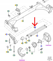 DRĄŻEK SKRĘTNY OSI TYLNEJ FORD FIESTA 1994-2002 _ 7320348 _ 95FB-4A382-AA