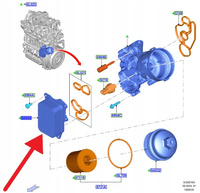 CHŁODNICA OLEJU 1.5 TDCI FORD KUGA FOCUS 2018- OE 2189423 _ JX6Q-6A642-AA