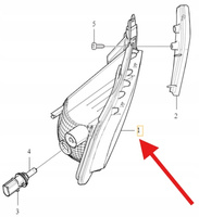 LAMPA PRZECIWMGIELNA LEWY TYŁ VOLVO XC60 2014- OE 31353285