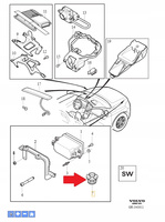 SPINKA KLIPS RADARU PRZÓD VOLVO S80 2007- XC60 09- S60 V60 11- OE 31268507